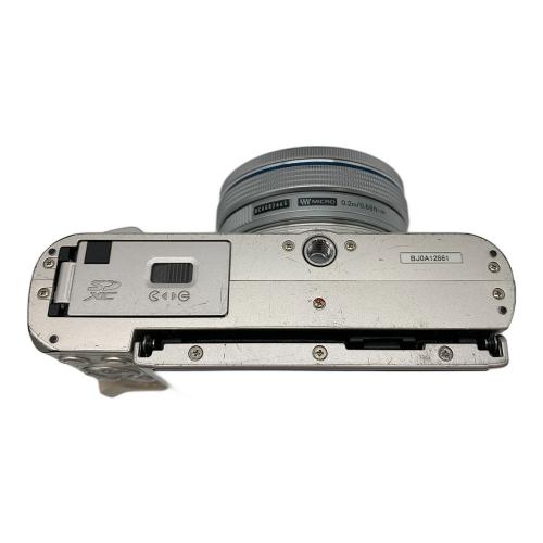 OLYMPUS (オリンパス) ミラーレス一眼カメラ 14-42mm F3.5-5.6 ズームレンズ・40-150mm F4-5.6 ズームレンズ付 E-PL9 専用電池 BJ0A12861