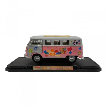 フラワーパワー マイクロバス ミニチュア Volkswagen（フォルクスワーゲン） Microbus 1:18 Scale Model Flower