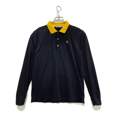 MARK&LONA (マークアンドロナ) ポロシャツ ゴルフウェア(トップス) メンズ SIZE 46 ブラック×イエロー