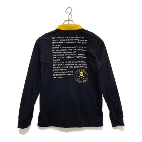 MARK&LONA (マークアンドロナ) ポロシャツ ゴルフウェア(トップス) メンズ SIZE 46 ブラック×イエロー