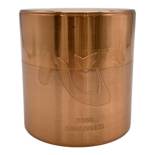 開化堂 (カイカドウ) 銅製茶筒 取込盆用120g 心刻印