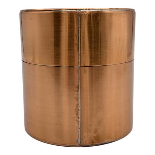 開化堂 (カイカドウ) 銅製茶筒 取込盆用120g 心刻印