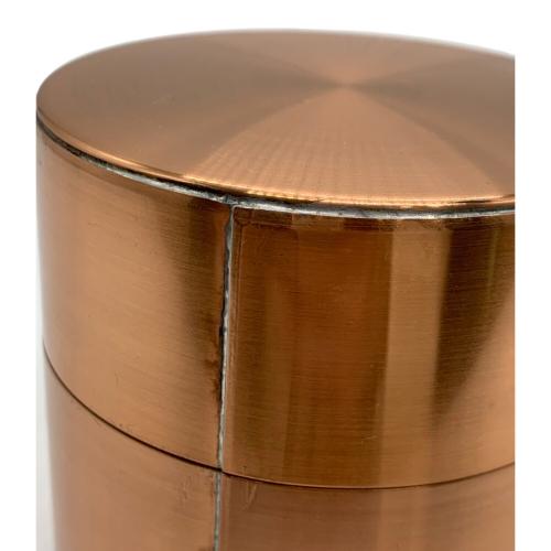 開化堂 (カイカドウ) 銅製茶筒 取込盆用120g 心刻印