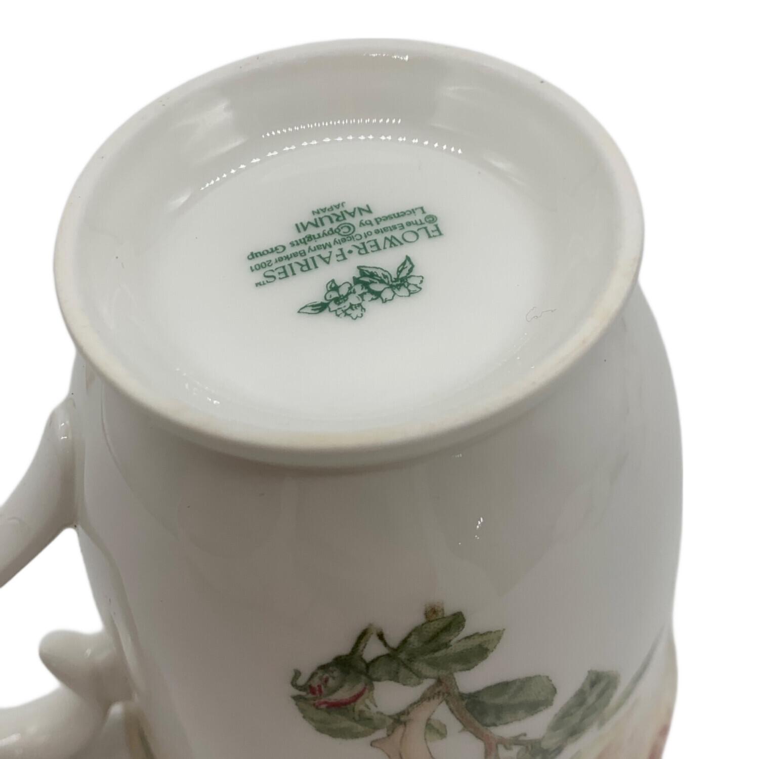 ナルミ フラワーフェアリーズ ケーキプレート＆マグカップ 各2個セット 未使用品 ナルミ フラワーフェアリーズ ケーキプレート＆マグカップ 各2個セット