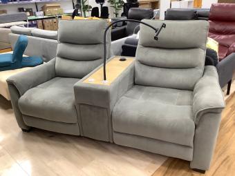 ニトリ 電動リクライニングソファ 332 グレー Nビリーバ3