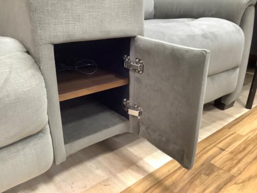 ニトリ 電動リクライニングソファ 332 グレー Nビリーバ3