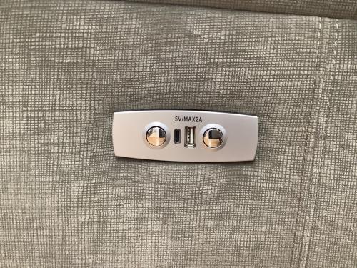 ニトリ 電動リクライニングソファ 332 グレー Nビリーバ3