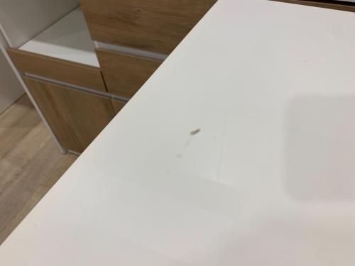 ニトリ キッチンカウンター ホワイト アルミナ2 120CT