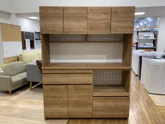 レンジボード 4枚扉 ブラウン