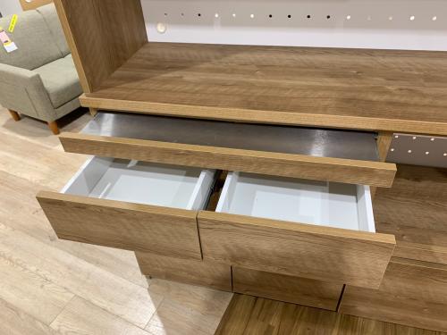 レンジボード 4枚扉 ブラウン