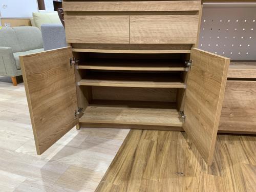 レンジボード 4枚扉 ブラウン