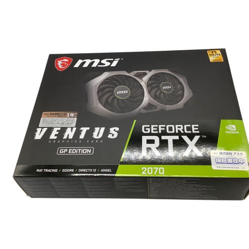 msi (エムエスアイ) GEFORCE RTX 2070 グラフィックボード 8GB GDDR6 ※動作未確認の為ジャンクとしての扱い