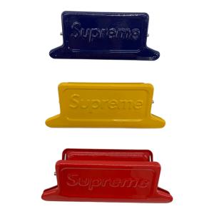 SUPREME (シュプリーム) クリップ 3P レッド×イエロー×ブルー