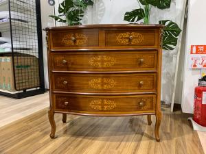 4段チェスト 象嵌装飾 350 ブラウン