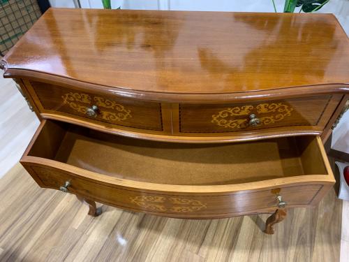 4段チェスト 象嵌装飾 350 ブラウン