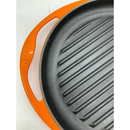 LE CREUSET (ルクルーゼ) 鍋 オレンジ ラウンドグリル 25cm
