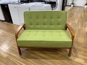 2人掛けソファー 130 ナチュラル×グレー