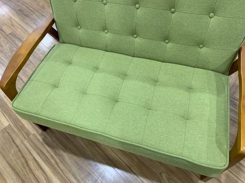 2人掛けソファー 130 ナチュラル×グレー