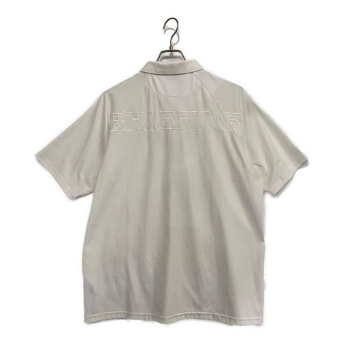 BRIEFING (ブリーフィング) 半袖ポロシャツ BRG251M18 メンズ SIZE L ホワイト