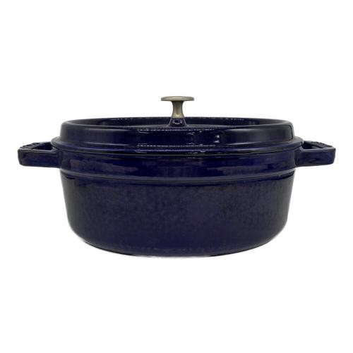 Staub (ストウブ) オーバル鍋 27cm グランブルー