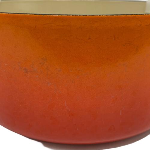 LE CREUSET (ルクルーゼ) 両手鍋 22cm オレンジ