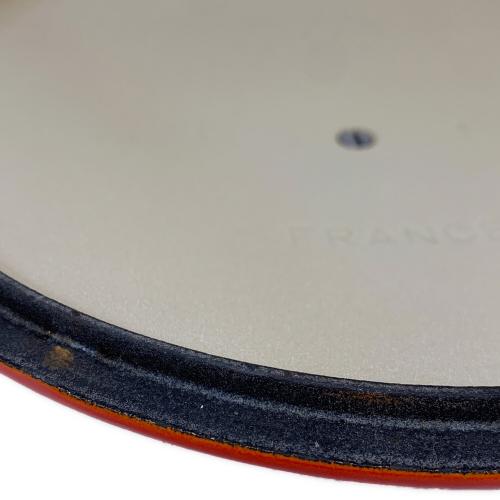 LE CREUSET (ルクルーゼ) 両手鍋 22cm オレンジ