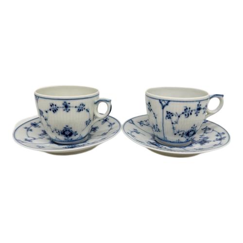 ROYAL COPENHAGEN (ロイヤル・コペンハーゲン) カップ&ソーサーセット ブルーフルーテッド・ハーフレース