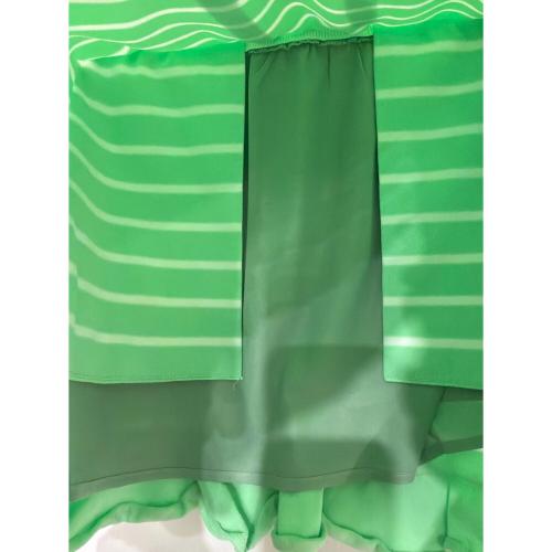 M U SPORTS (エムユースポーツ) ミニスカート ゴルフウェア(スカート) レディース SIZE 40 黄緑×ホワイト