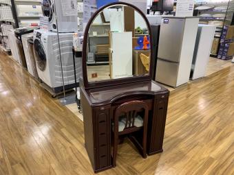 FRANCE MIRROR ドレッサー チェア付き ブラウン