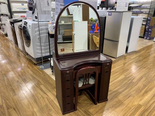 FRANCE MIRROR ドレッサー チェア付き ブラウン