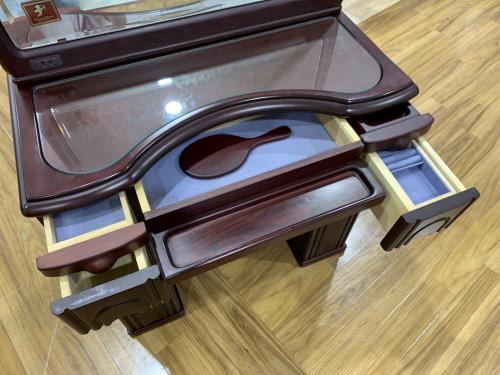 FRANCE MIRROR ドレッサー チェア付き ブラウン