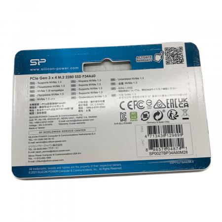 silicon power 内蔵SSD 2TB M.2 2280 PCIe3.0×4 NVMe1.3 内蔵SSD