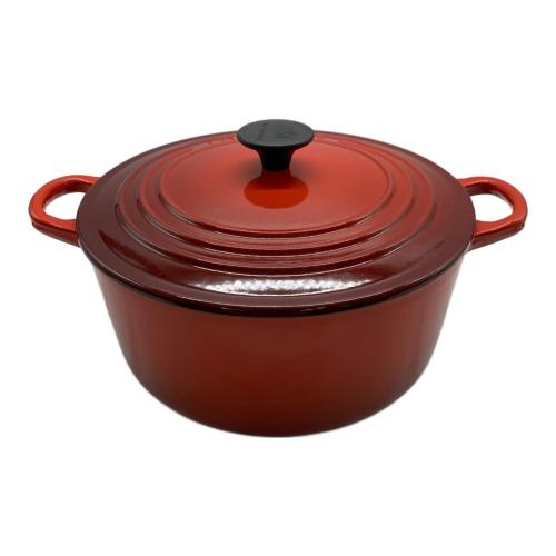 LE CREUSET (ルクルーゼ) 両手鍋 レッド ココット・ロンド
