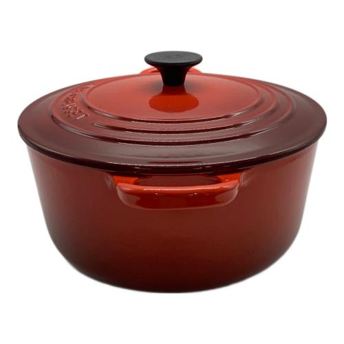 LE CREUSET (ルクルーゼ) 両手鍋 レッド ココット・ロンド