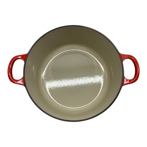 LE CREUSET (ルクルーゼ) 両手鍋 レッド ココット・ロンド
