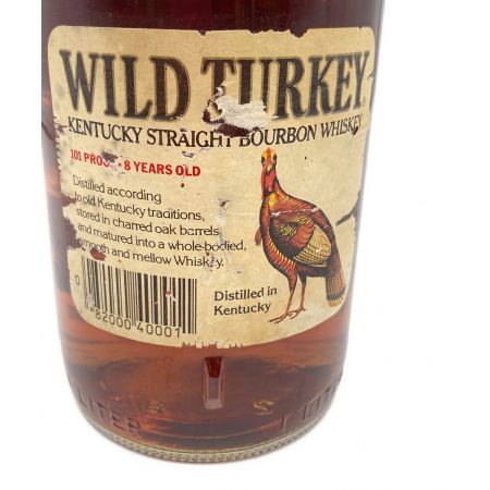 ワイルドターキー (WILD TURKEY) ウィスキー 1000ml 8年 旧ボトル ゴールドキャップ 未開封