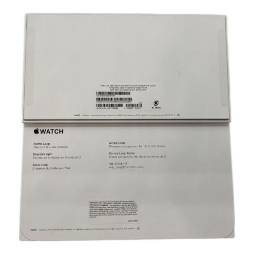 Apple Apple Watch Ultra SBM系ネットワーク利用制限〇 MQFL3J/A GPS+Cellularモデル 49ｍｍ 〇 バッテリー:Sランク(100%) 程度:Sランク(新品同様) 359391342197985