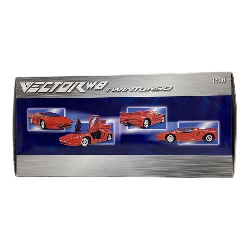 RICKO (リッコ) モデルカー 細かなスレ有 ブラック 1/18 VECTOR W8 TWINTURBO(1991)