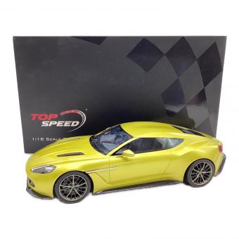 SUNRICH (サンリッチ) ダイキャストカー※サイドミラー破損有 1/18 アストンマーチン ヴァンキッシュ ザガート コスモポリタンイエロー TOP SPEED