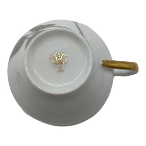 大倉陶園 (オオクラトウエン) カップ&ソーサー 金蝕バラ