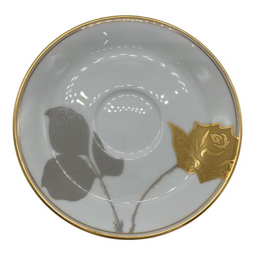 大倉陶園 (オオクラトウエン) カップ&ソーサー 金蝕バラ