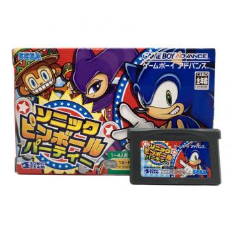 セガ ゲームボーイアドバンス用ソフト ソニックピンボールパーティー CERO A (全年齢対象)
