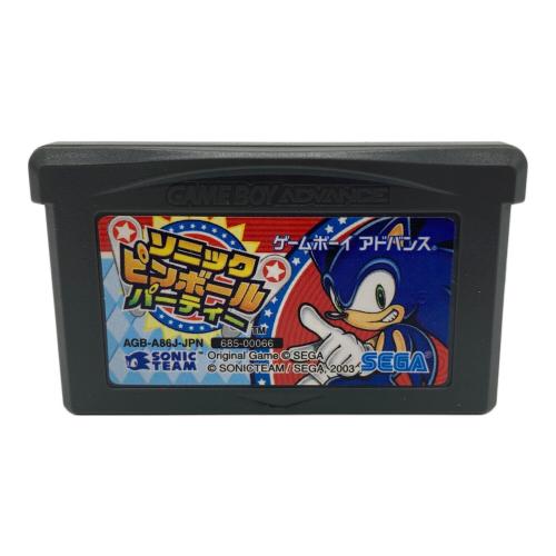 セガ ゲームボーイアドバンス用ソフト ソニックピンボールパーティー CERO A (全年齢対象)