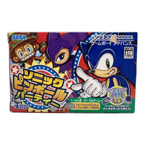 セガ ゲームボーイアドバンス用ソフト ソニックピンボールパーティー CERO A (全年齢対象)
