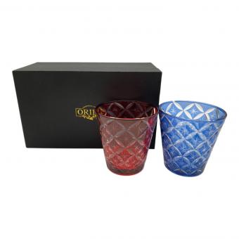 ORIBE (オリベ) ペア切子 MODERN ART KIRIKO 2Pセット