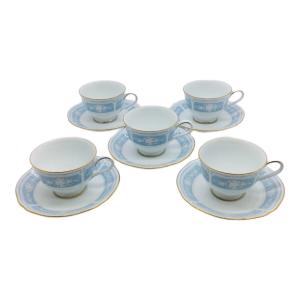 Noritake (ノリタケ) カップ&ソーサー レースウッドゴールド 5Pセット