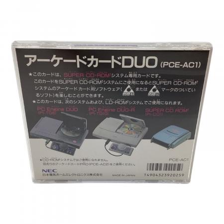 箱付きDUO 本体+アーケードカード+天の声バンク　ジャンク PCエンジン用ソフト アーケードカードDUO｜トレファクONLINE