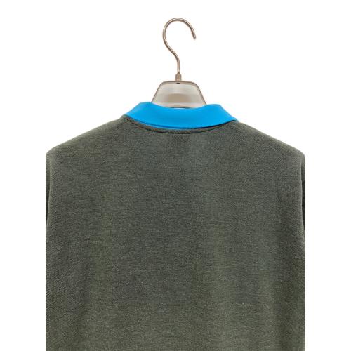 MARK&LONA (マークアンドロナ) ポロシャツ ゴルフウェア(トップス) MLM-3B-AP11 メンズ SIZE 48 グレー×ブルー