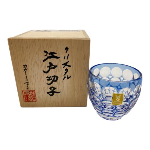 KAGAMI CRYSTAL (カガミクリスタル) 冷酒杯「紫陽花」 江戸切子