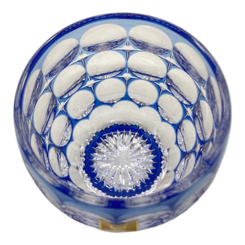 KAGAMI CRYSTAL (カガミクリスタル) 冷酒杯「紫陽花」 江戸切子